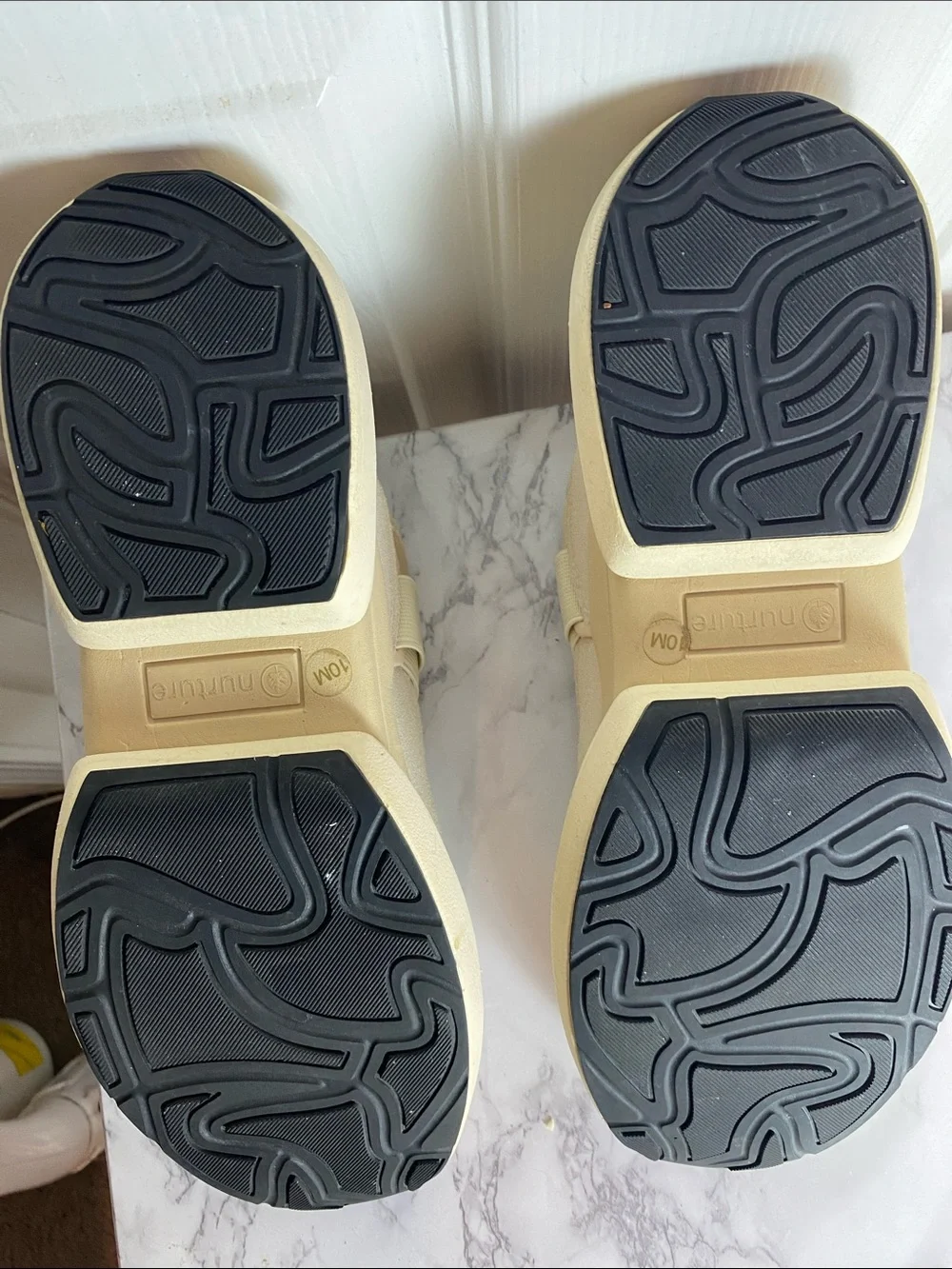 Nurture Dillion Beige Slip-On Platform Sneakers Camouflage Response Tech Size 10
